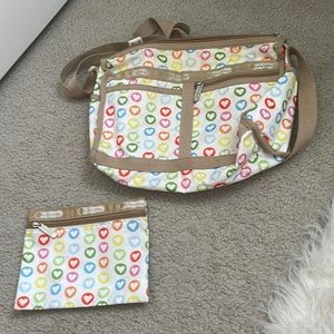 Lesportsac bag with heart detail cross body bag